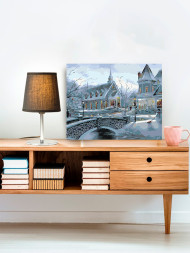 Картина по номерам &amp;quot;Город в снегу&amp;quot;