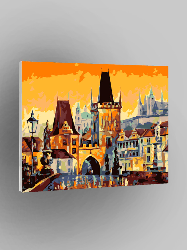 Картина по номерам &amp;quot;Город в закате&amp;quot;