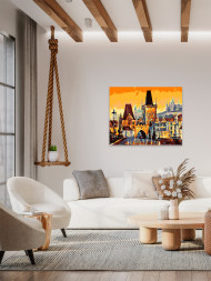 Картина по номерам &amp;quot;Город в закате&amp;quot;