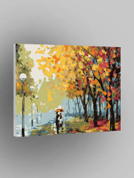 Raqamlar bo&#039;yicha rasm &quot;Kuzgi yomg&#039;ir&quot;