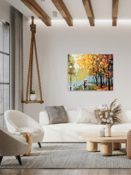 Raqamlar bo&#039;yicha rasm &quot;Kuzgi yomg&#039;ir&quot;