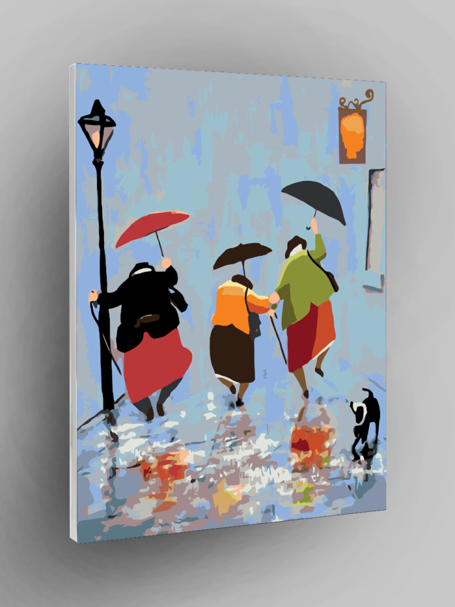 Картина по номерам &amp;quot;Женщины с зонтами&amp;quot;