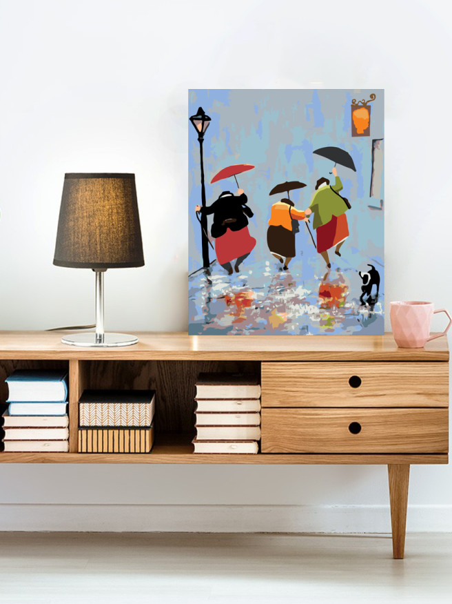 Картина по номерам &amp;quot;Женщины с зонтами&amp;quot;