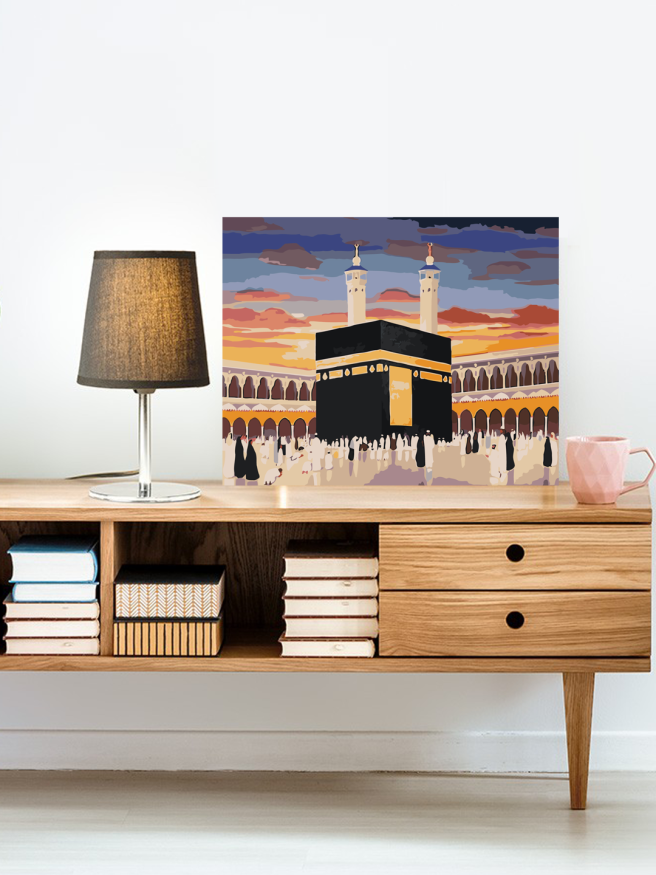 Raqamlar bo&amp;#039;yicha rasm &amp;quot;Quyosh botayotgan paytdagi Ka&amp;#039;ba&amp;quot;