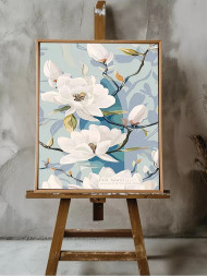 Holstga bosilgan poster "Gul ochgan magnoliyalar"