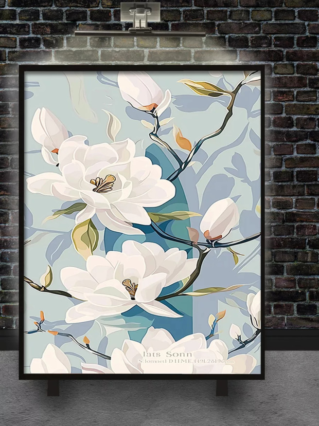 Постер на холсте &amp;quot;Магнолии в цвету&amp;quot;