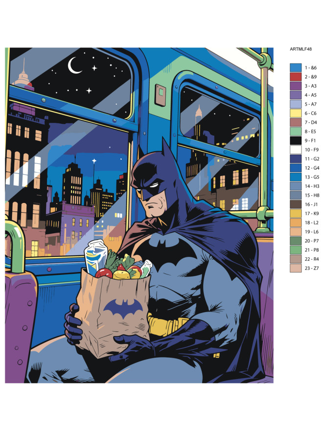 Raqamlar bo‘yicha rasm &amp;quot;Ishdan keyin Betmen&amp;quot;