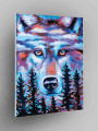 Картина по номерам &amp;quot;Волк в лесу&amp;quot;