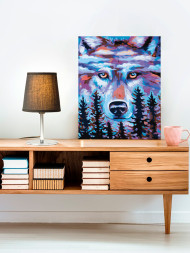 Картина по номерам "Волк в лесу"