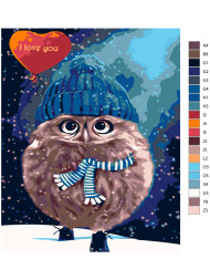 Raqamlar bo&#039;yicha rasm &quot;Yurakchalik ukki&quot;