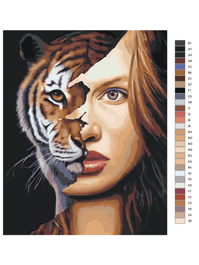 Raqamlar bo&amp;#039;yicha rasm &amp;quot;Shaxsni ajratish&amp;quot;