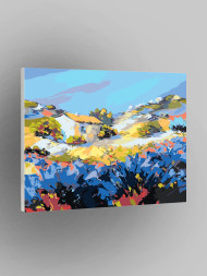 Картина по номерам &amp;quot;Домик на поле&amp;quot;