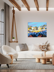 Картина по номерам &amp;quot;Домик на поле&amp;quot;