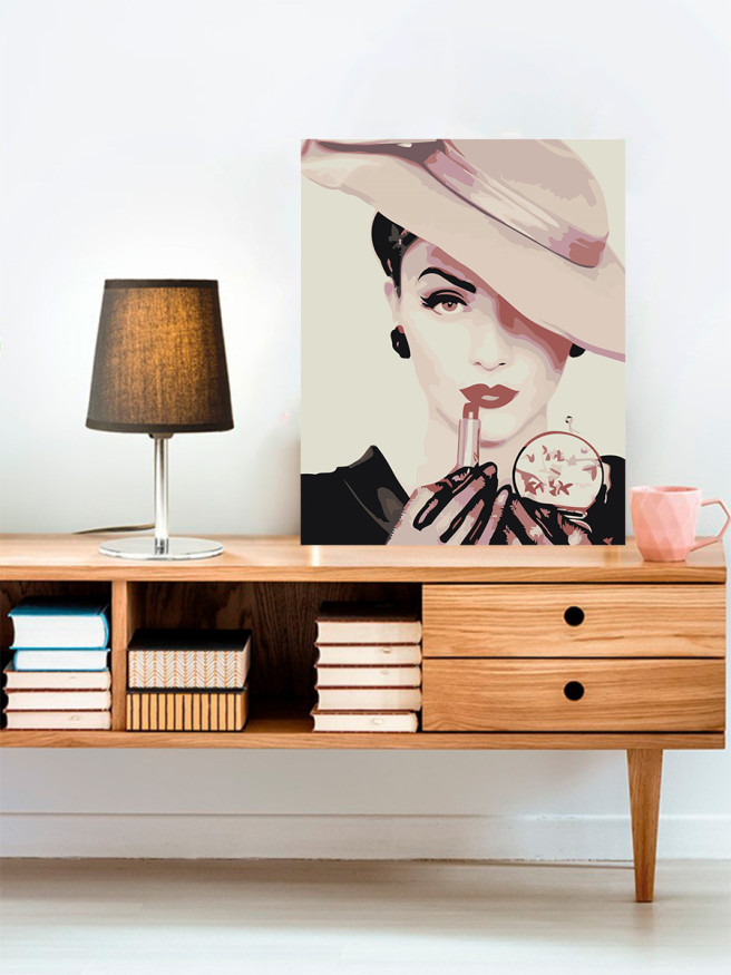 Raqamlar bo&amp;#039;yicha rasm &amp;quot;Pomadali qiz&amp;quot;