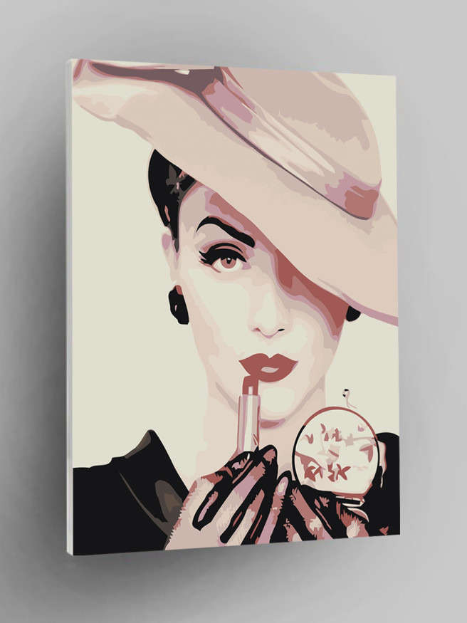 Raqamlar bo&amp;#039;yicha rasm &amp;quot;Pomadali qiz&amp;quot;