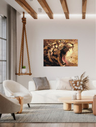 Raqamlar bo'yicha rasm "G'azablangan yo'lbars"