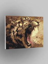 Raqamlar bo'yicha rasm "G'azablangan yo'lbars"