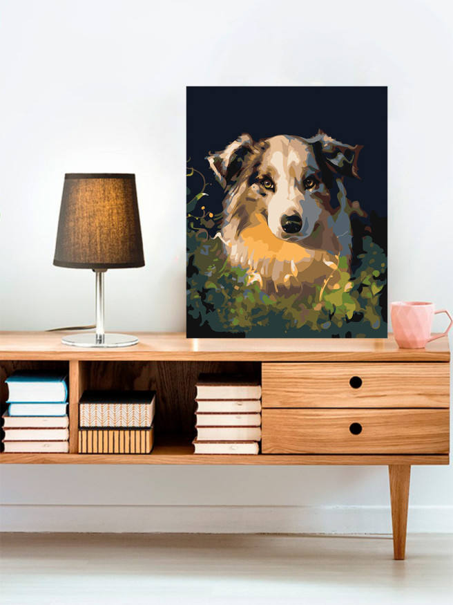 Raqamlar bo&amp;#039;yicha rasm &amp;quot;Yoqimli it&amp;quot;