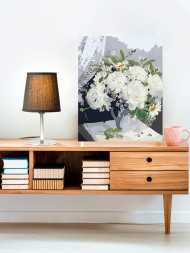 Картина по номерам &amp;quot;Белые цветы в вазе&amp;quot;