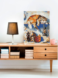 Картина по номерам &amp;quot;Спящий котик&amp;quot;