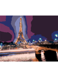 Картина по номерам &amp;quot;Ночной Париж&amp;quot;