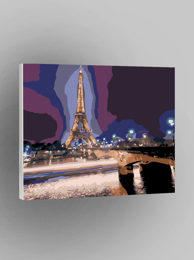 Картина по номерам &amp;quot;Ночной Париж&amp;quot;