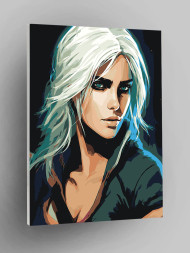 Картина по номерам &amp;quot;Красивая блондинка&amp;quot;