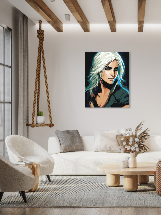 Картина по номерам &amp;quot;Красивая блондинка&amp;quot;