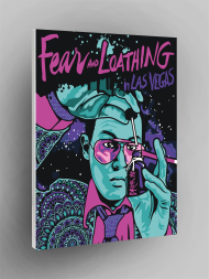 Fluorescent raqamlar bo&#039;yicha rasm &quot;Qo&#039;rquv va nafrat Las-Vegasda&quot;