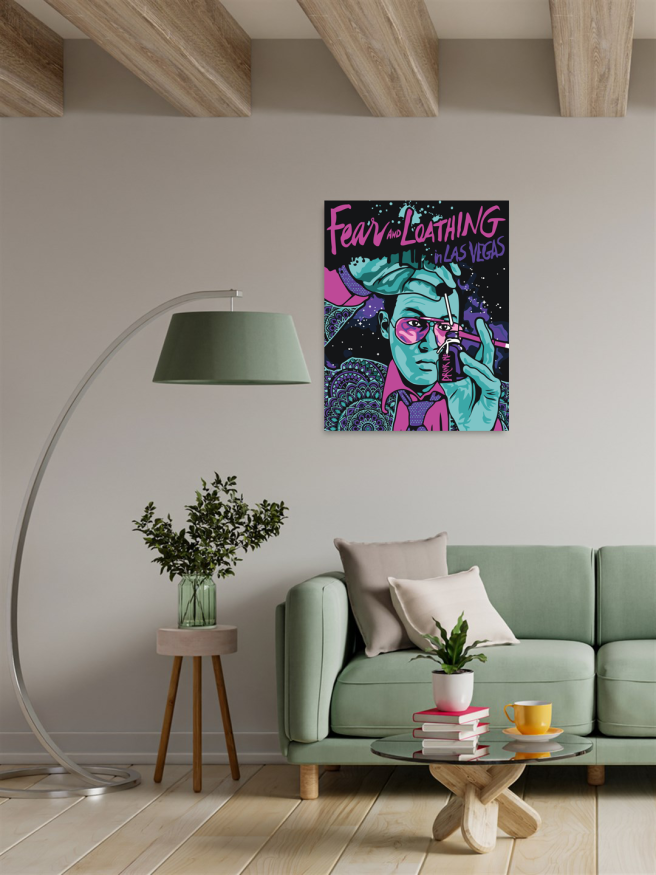 Fluorescent raqamlar bo&amp;#039;yicha rasm &amp;quot;Qo&amp;#039;rquv va nafrat Las-Vegasda&amp;quot;