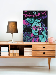 Fluorescent raqamlar bo&#039;yicha rasm &quot;Qo&#039;rquv va nafrat Las-Vegasda&quot;