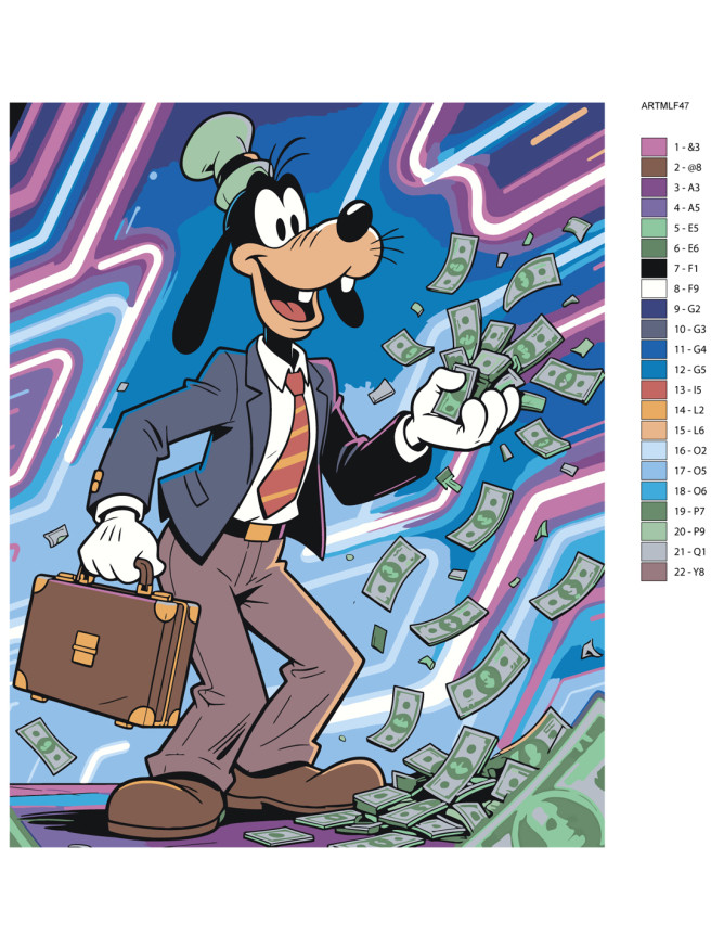 Raqamlar bo‘yicha rasm &amp;quot;Pul bilan Gufi&amp;quot;