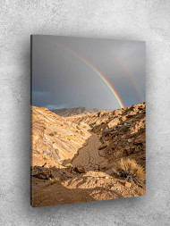 Постер на холсте &amp;quot;Радуга над пустыней&amp;quot; 