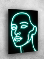 Holstga bosilgan poster &amp;quot;Yuzning neon konturi&amp;quot;