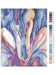 Raqamlar bo&#039;yicha rasm &quot;Nozik go&#039;zallik&quot;