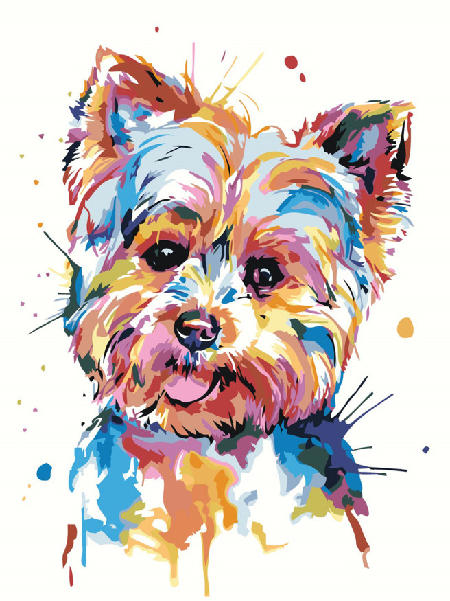 Raqamlar bo&amp;#039;yicha rasm &amp;quot;Yoqimli it&amp;quot;