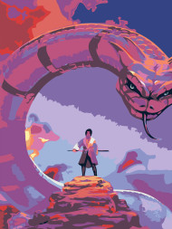 Raqamlar bo'yicha rasm "Uchixa Saske"