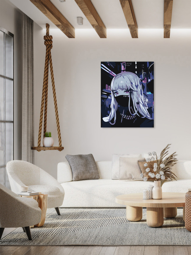 Raqamlar bo&amp;#039;yicha rasm &amp;quot;Niqobdagi qiz&amp;quot;