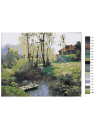 Raqamlar bo&#039;yicha rasm &quot;Rang-barang tabiat&quot;