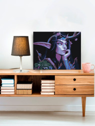 Картина по номерам &amp;quot;Тёмная эльфийка&amp;quot;