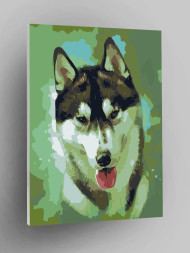 Raqamlar bo'yicha rasm "Mehribon it"