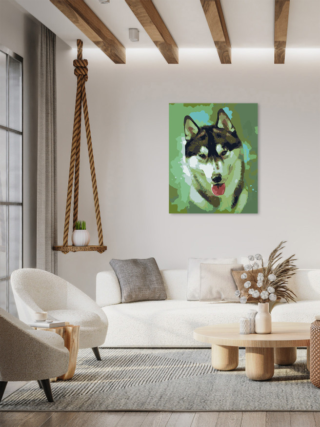 Raqamlar bo&amp;#039;yicha rasm &amp;quot;Mehribon it&amp;quot;