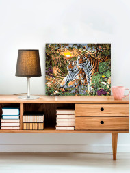 Raqamlar bo&#039;yicha rasm &quot;Yo&#039;lbarslar oilasi&quot;