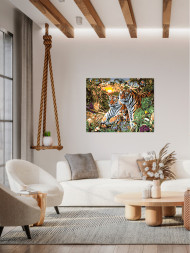 Raqamlar bo&#039;yicha rasm &quot;Yo&#039;lbarslar oilasi&quot;