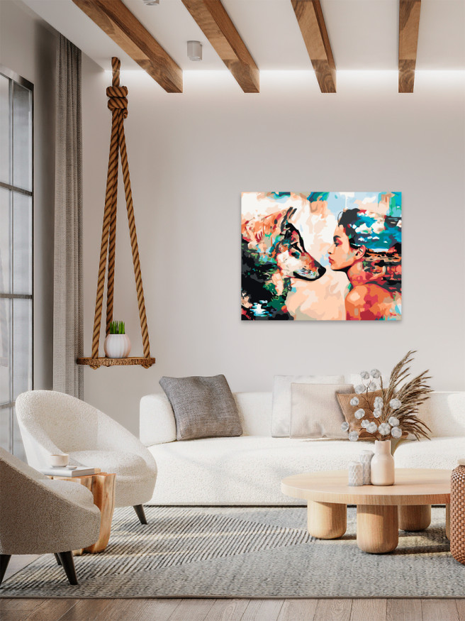 Raqamlar bo&amp;#039;yicha rasm &amp;quot;Bo&amp;#039;ri va qiz&amp;quot;