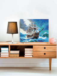 Картина по номерам &amp;quot;Корабль в море&amp;quot;