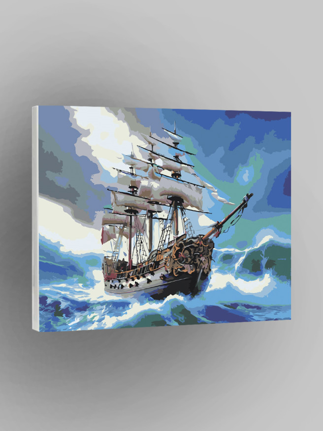 Картина по номерам &amp;quot;Корабль в море&amp;quot;