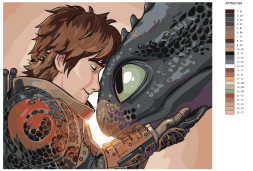 Raqamlar bo‘yicha rasm “Ajdarhoni qanday o‘rgatish mumkin”