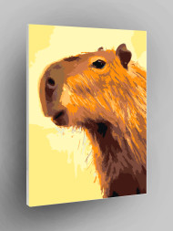 Raqamlar bo'yicha rasm "Kapibara"