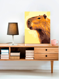 Raqamlar bo'yicha rasm "Kapibara"